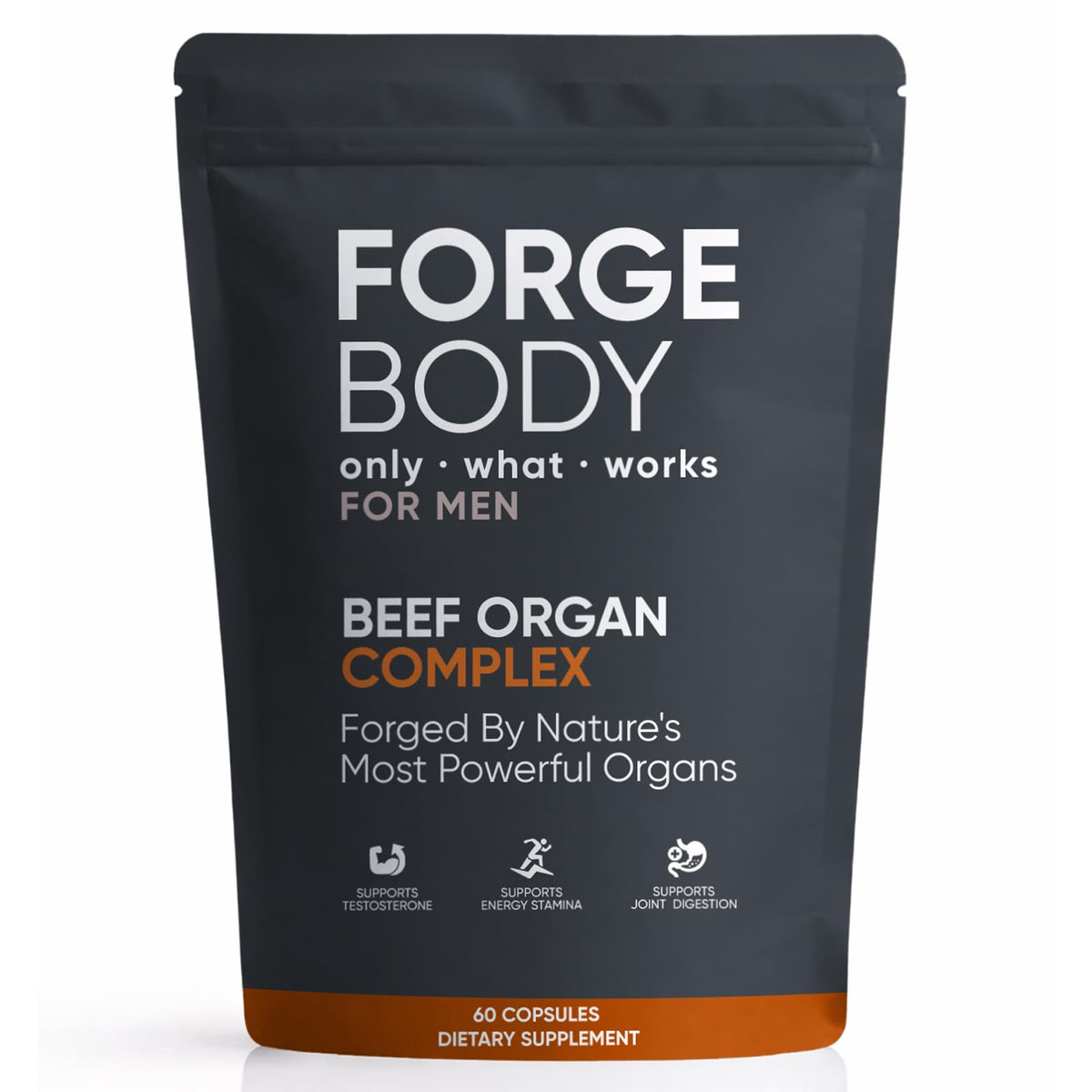 KXVUDE Forgebody bottle front view supporting daily wellness and energy