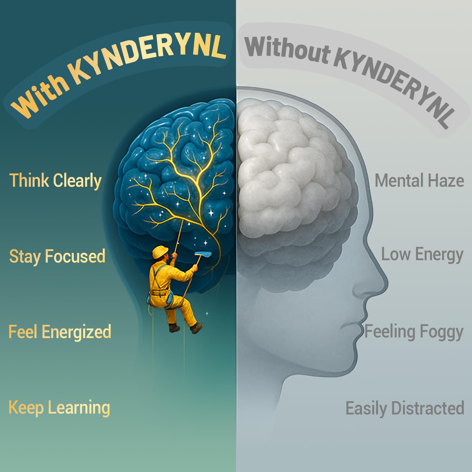 Kynderynl Apigenin and L-Theanine ingredients close-up highlighting synergistic botanicals.