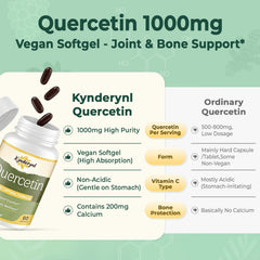 Kynderynl Quercetin 1000mg with curcumin and grape seed shows synergy.