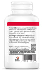 Kyolic Aged Garlic Extract Formula 109 bottle label highlighting organic aging and heart health focus