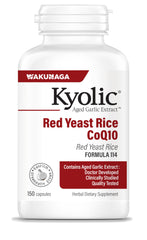 Kyolic Aged Garlic Extract Formula 114 bottle with odorless, gentle formula.