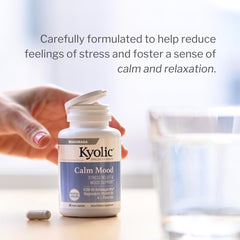 Kyolic Calm Mood label emphasizing the blend for mood support.