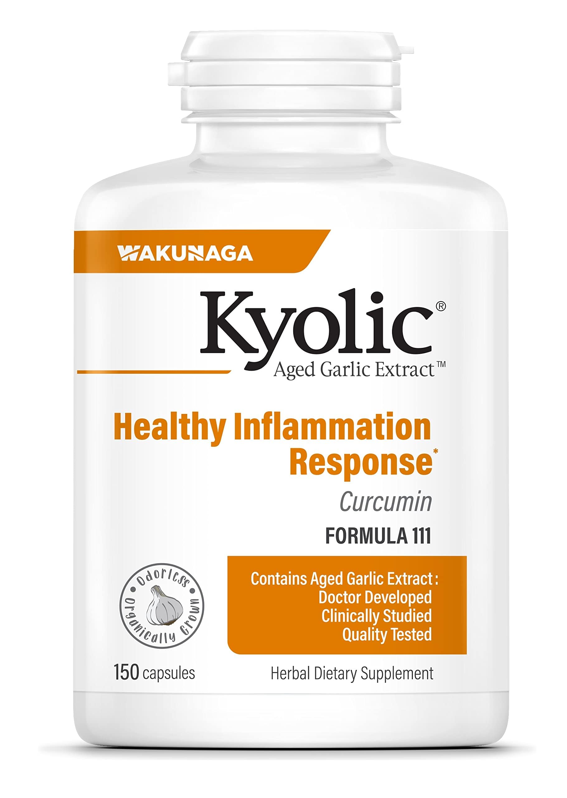 Kyolic Cur cumin bottle showing the capsule form for joint support