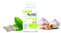 Kyolic Formula 300 bottle on kitchen counter for daily routine.
