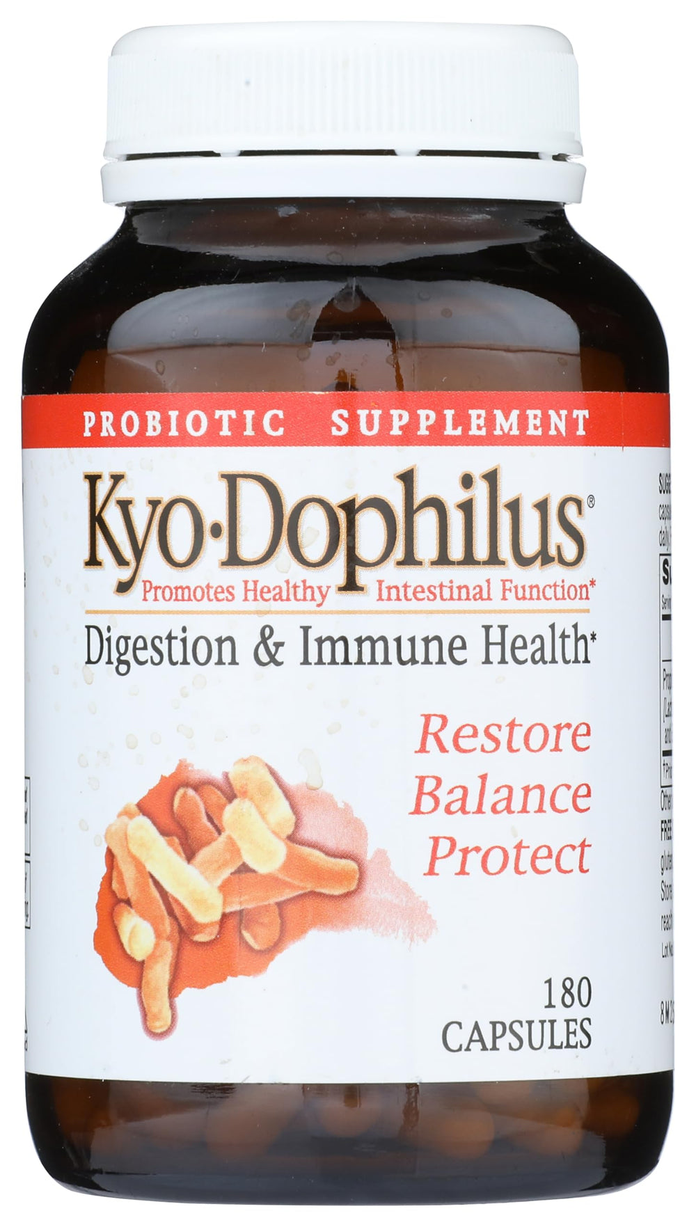 Kyolic Kyo-Dophilus bottle front view supports daily gut health