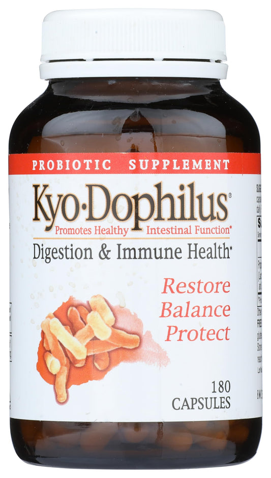 Kyolic Kyo-Dophilus bottle front view supports daily gut health