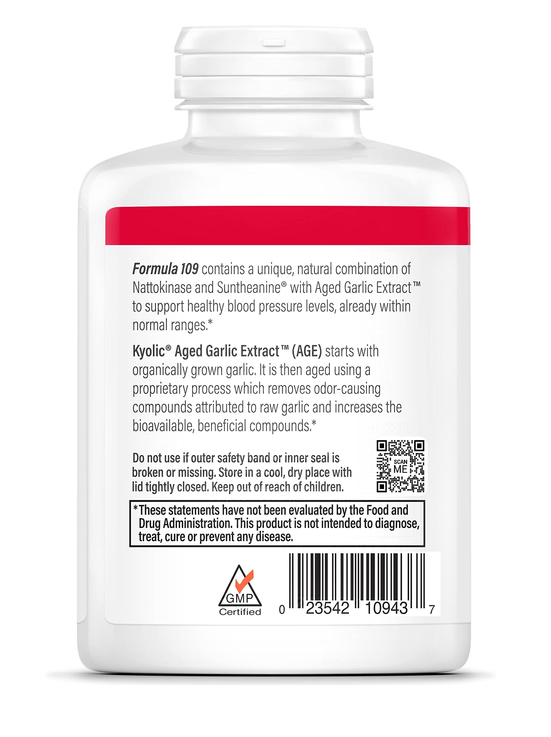 Kyolic Organic Garlic aging process odorless formula supports gentle digestion.