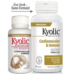 Kyolic Reserve packaging front showing the supplement bottle for everyday support.