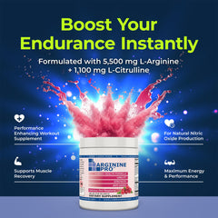 L-Arginine PRO Aquamin minerals graphic emphasizing mineral blend.