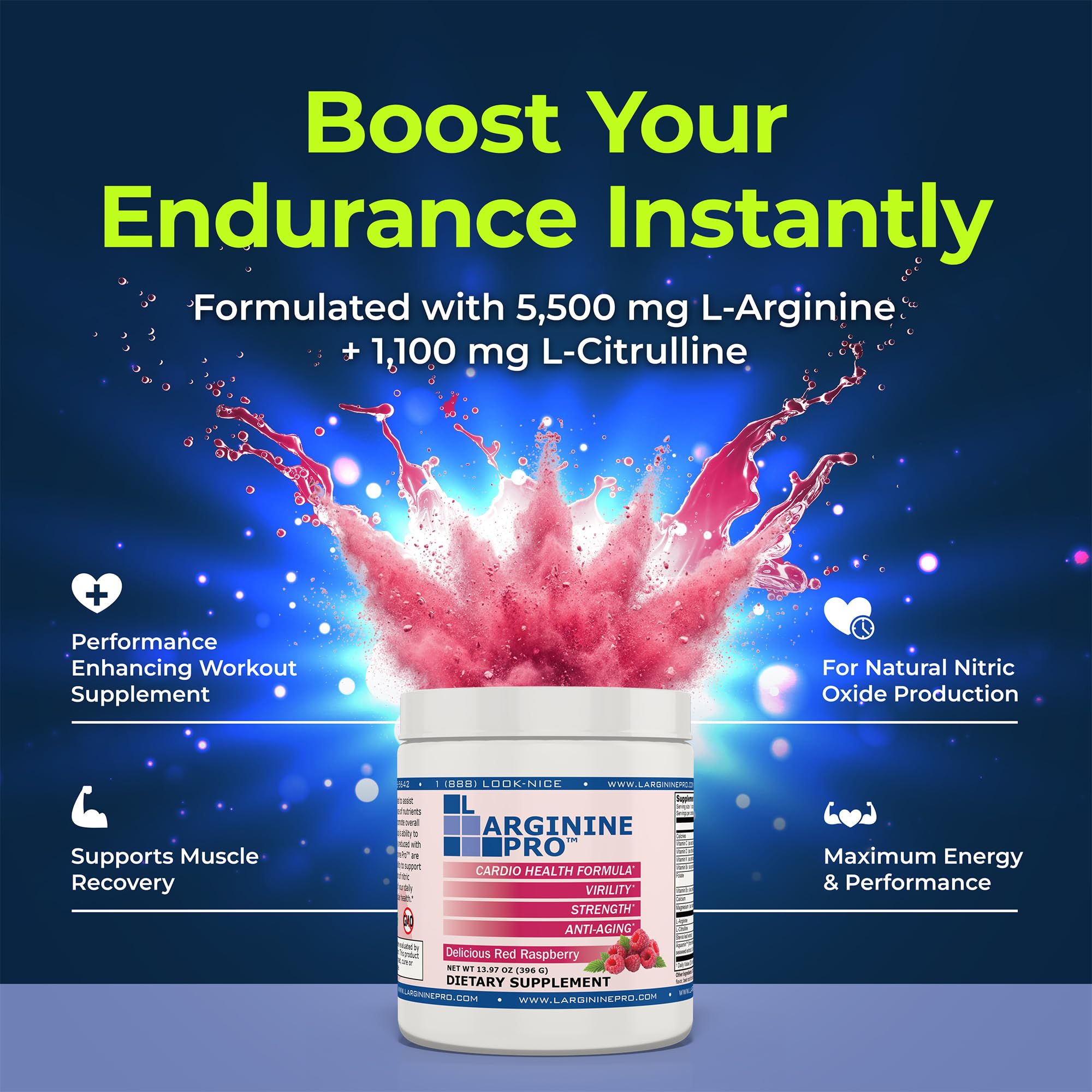L-ARGININE PRO on a gym bench illustrating athletic use