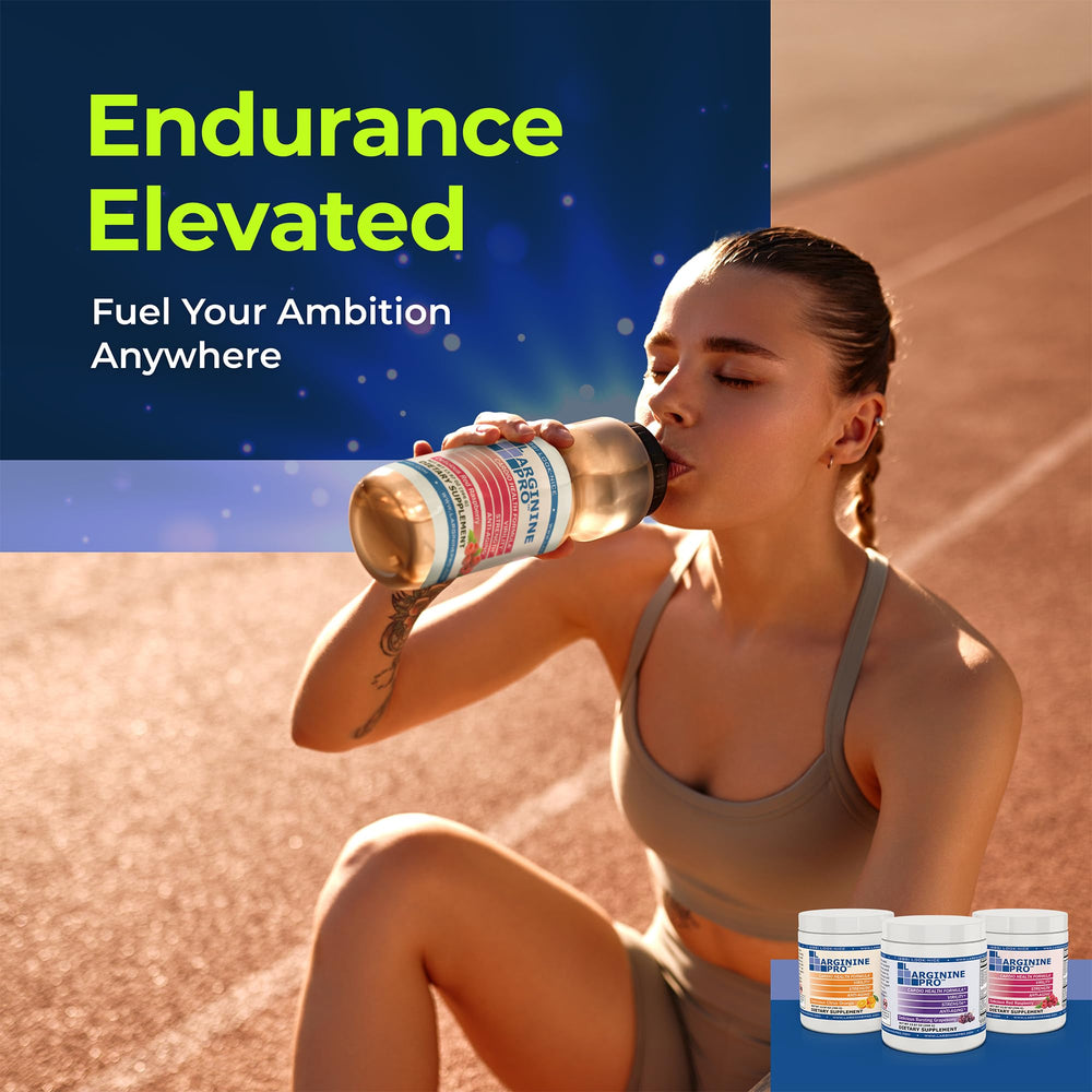 L-Arginine PRO nutrition label showcasing ingredients and potency.