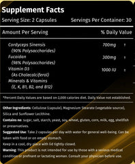 L & L Supplement Cordyceps FD1000 image illustrating daily use routine.
