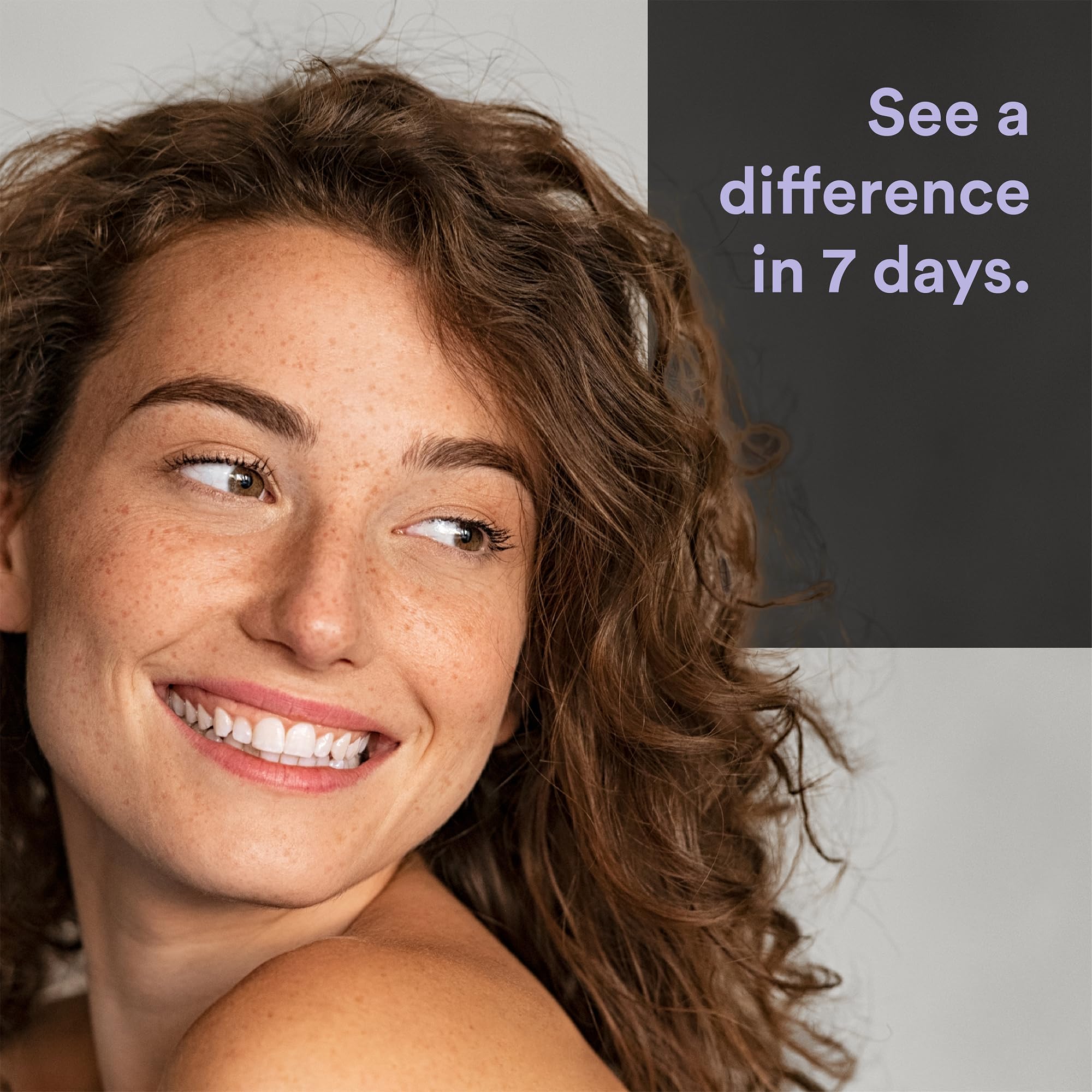 La Bouche Natural strips applied on teeth with gel side for stain lifting