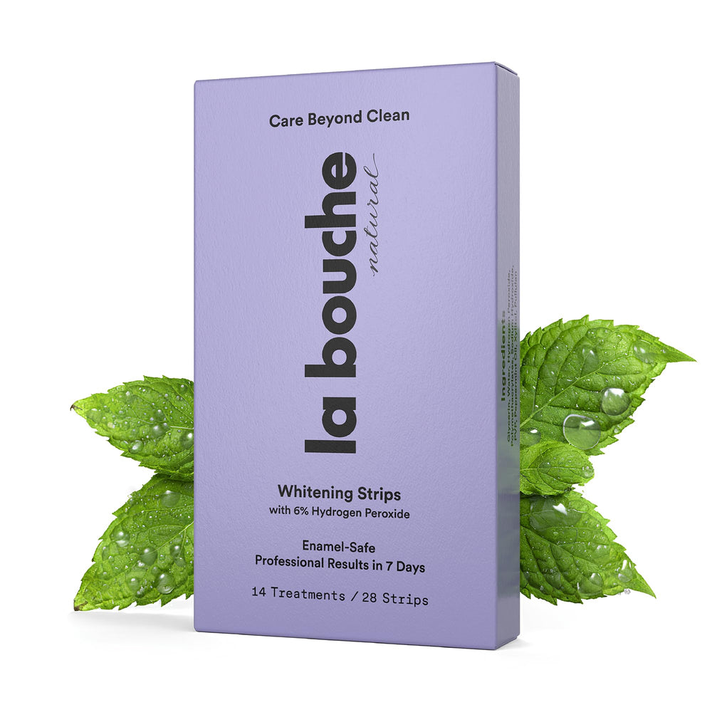 La Bouche Natural Teeth Whitening Strips pack for at-home whitening