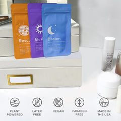 LA MEND Good Patch Trio Bundle display for all-day balance