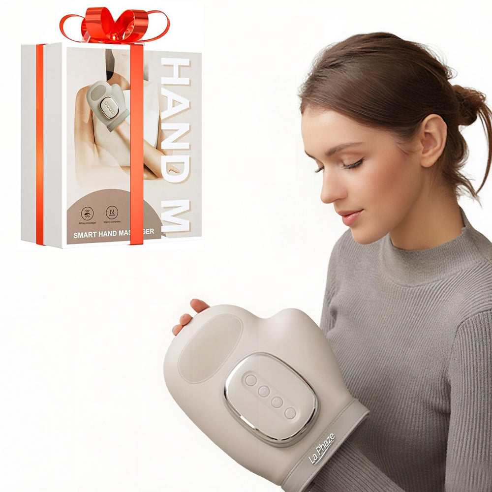 La Phaze hand massager with heat and compression for soothing home relief.
