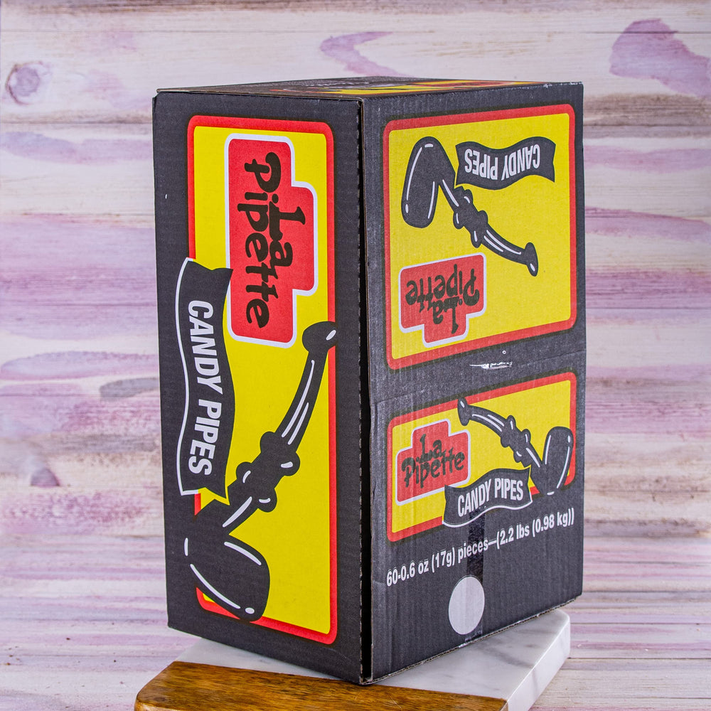 La Pipette Wockenfuss licorice pipes in a sealed package for lasting freshness.