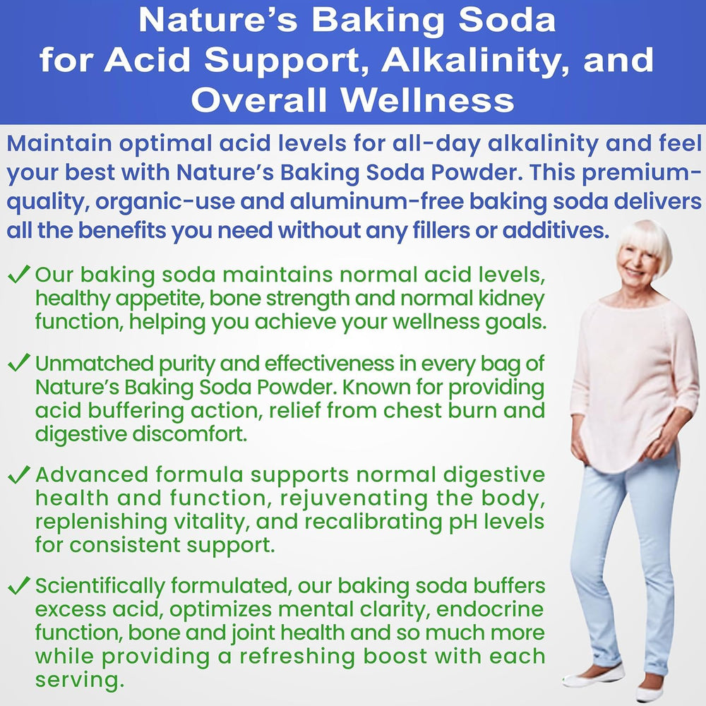 Lab-tested purity seal on Kidney Restore baking soda package