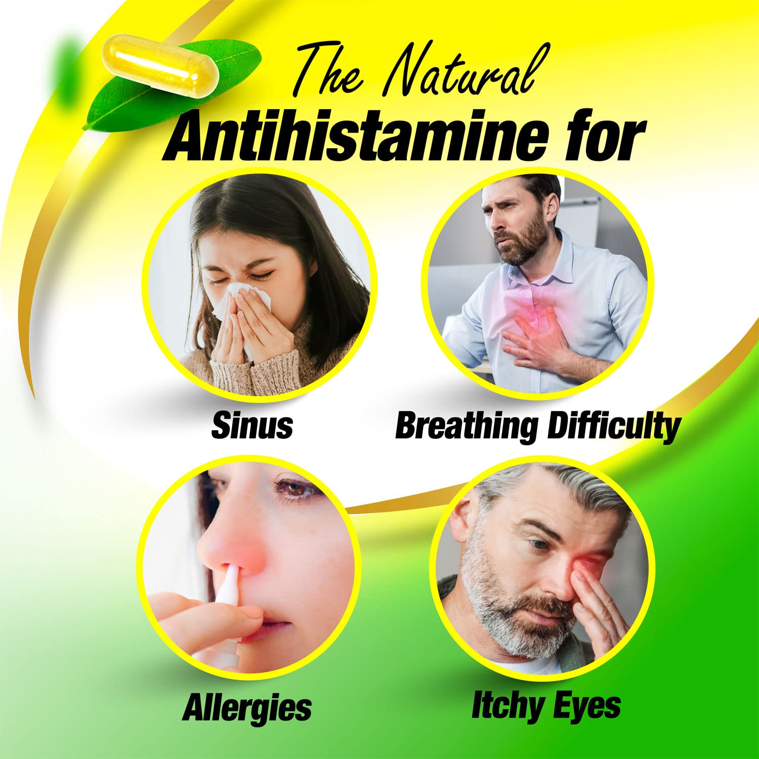 LABO Nutrition bottle label highlights immune, sinus and cardiovascular support with vitamin C