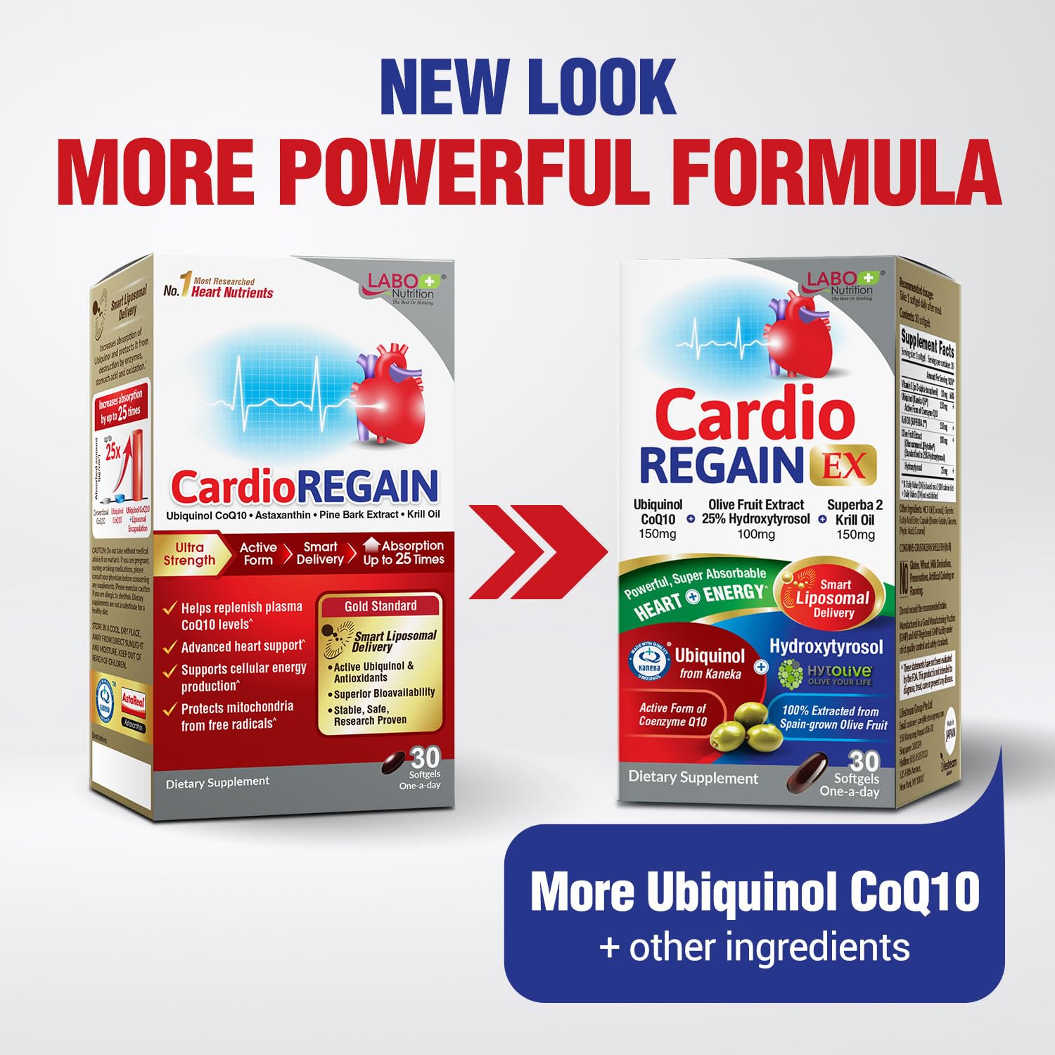 CardioREGAIN EX packaging hero emphasizes freshness technology