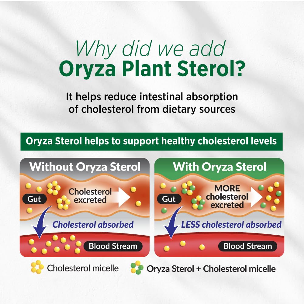 Packaging emphasizes Japan-sourced oryza sterol phytosterols for premium lipid-support ingredients.