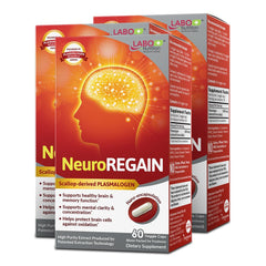 LABO NeuroREGAIN bottle label - plasmalogen for brain support