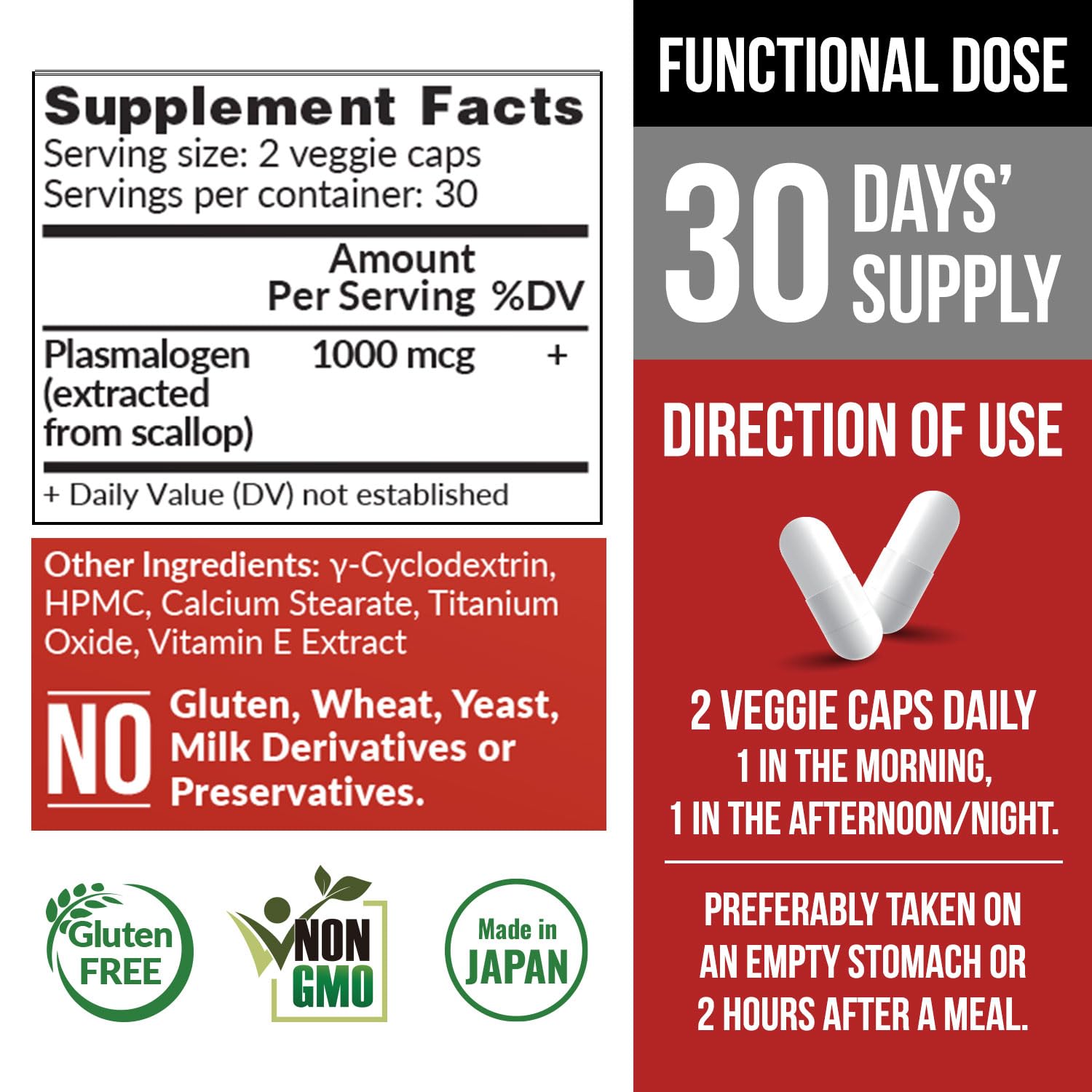 LABO NeuroREGAIN capsules closeup - high purity for daily cognitive wellness