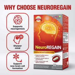 LABO NeuroREGAIN made in Japan emblem - natural safe pure composition