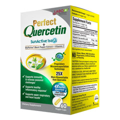 LABO Nutrition Perfect Quercetin SunActive IsoQ bottle supports immune health