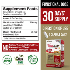LABO Nutrition VesseCLEAR EX capsules for daily arterial support