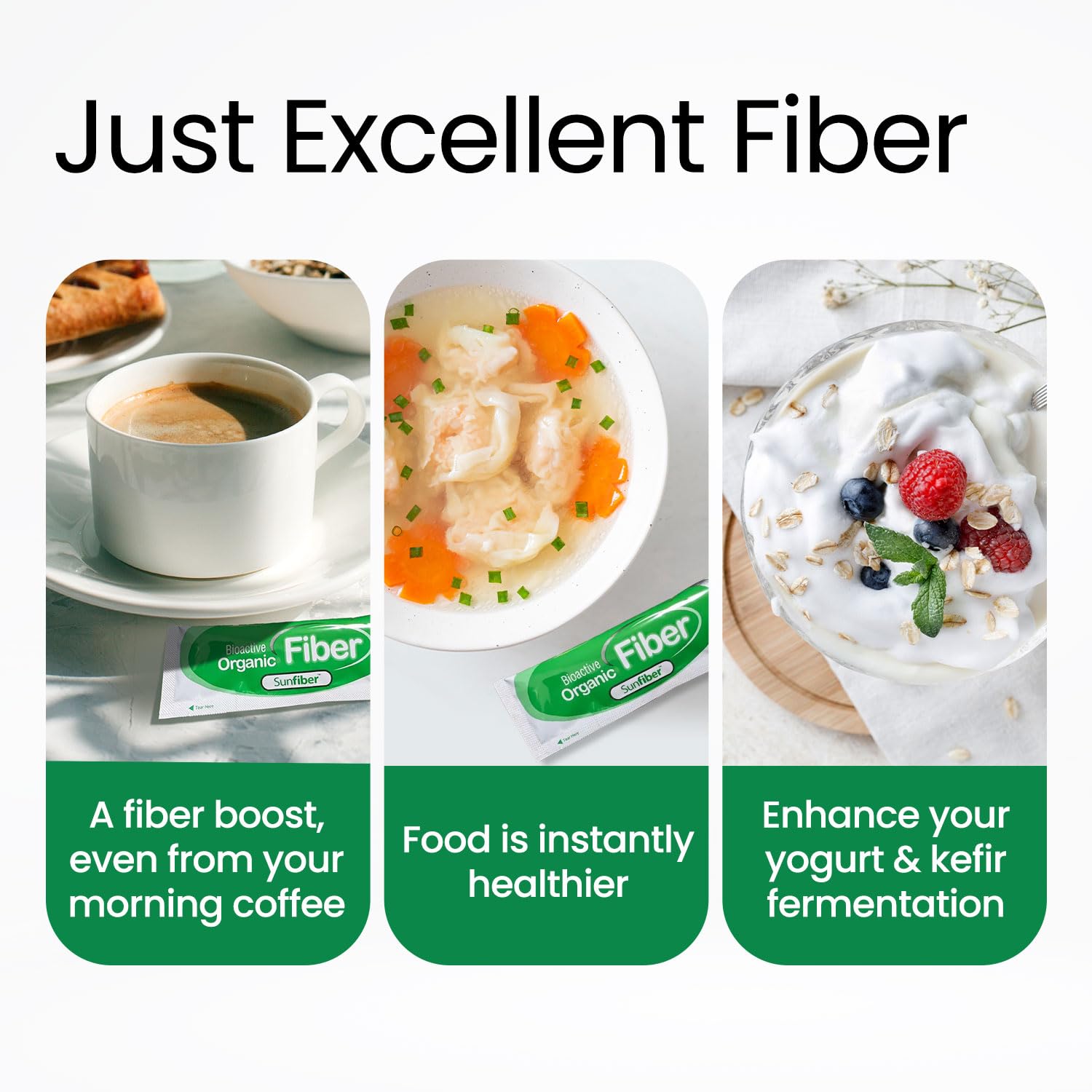LABO Nutrition Sunfiber PHGG supports low FODMAP, gentle gut-friendly fiber