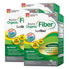 LABO Nutrition Bioactive Organic Fiber Sunfiber PHGG powder dissolves clear for easy daily fiber support
