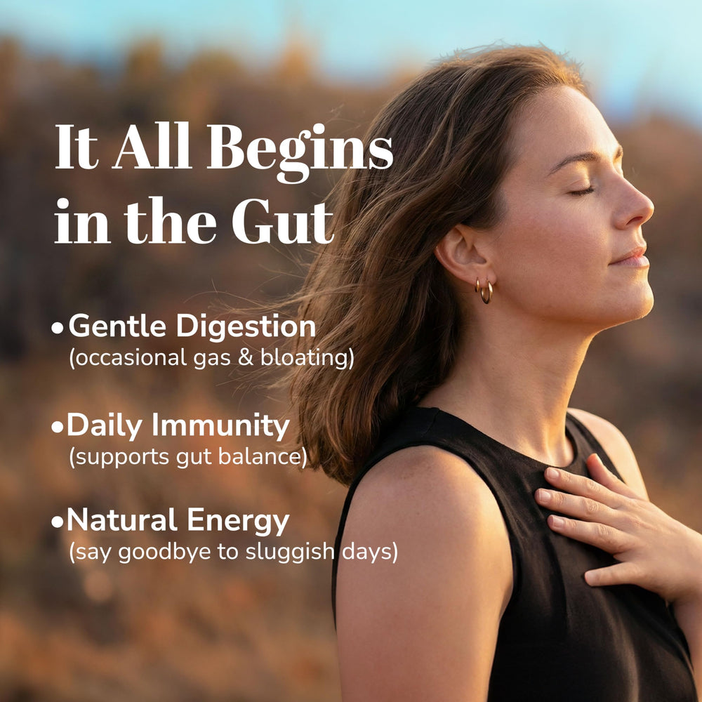FloraGG with Sunfiber prebiotic promotes gentle gut comfort and regularity.