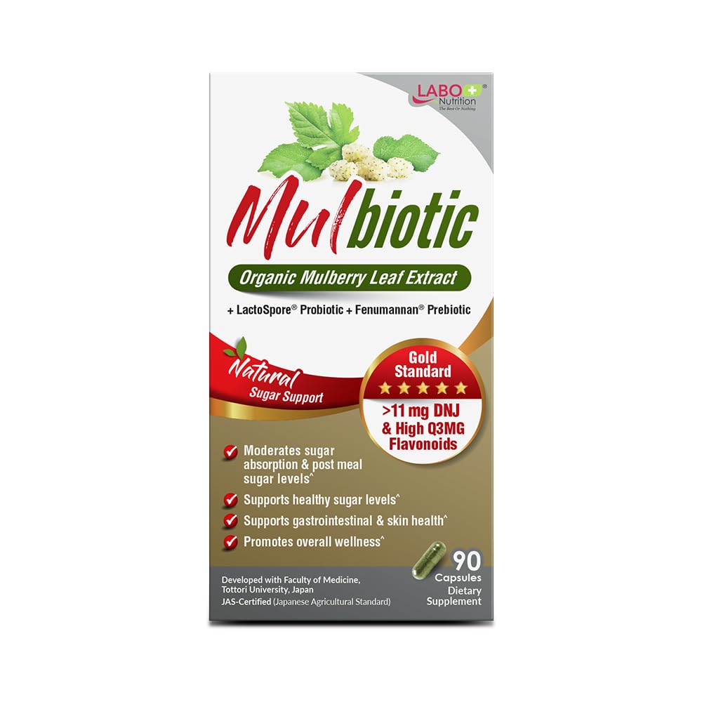 LABO Nutrition Mulbiotic fenugreek Fenumannan prebiotic fiber supports digestive regularity