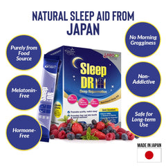LABO Nutrition Sleep DR branding with a focus on nocturnal serenity.