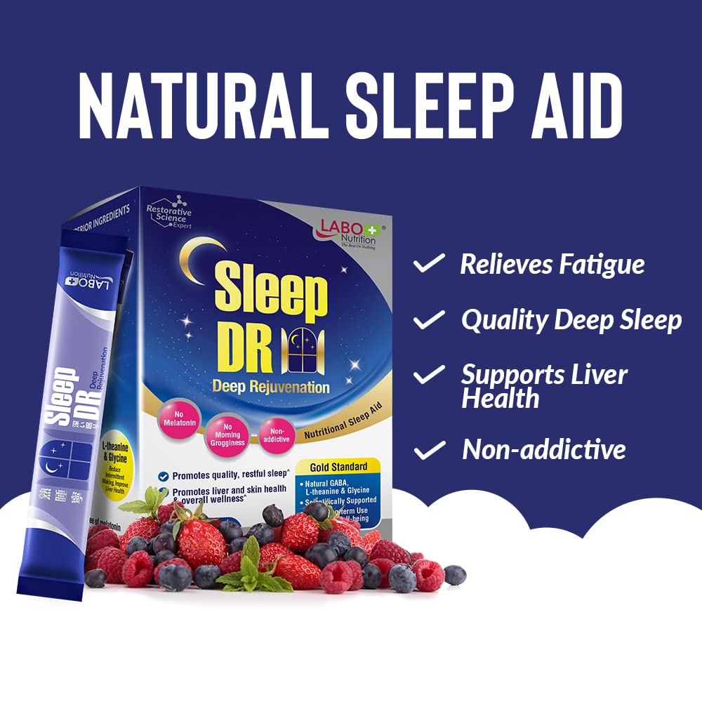 Serving scoop beside Sleep DR jar for easy nightly use and consistency.