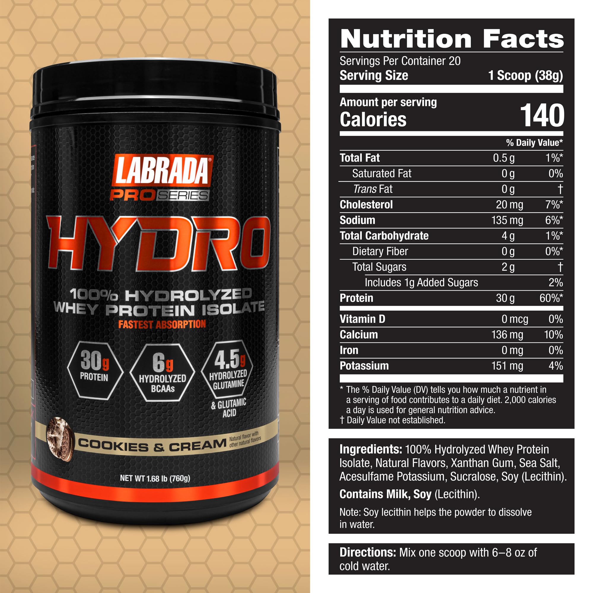 Labrada Hydro shake being prepared for a quick protein boost