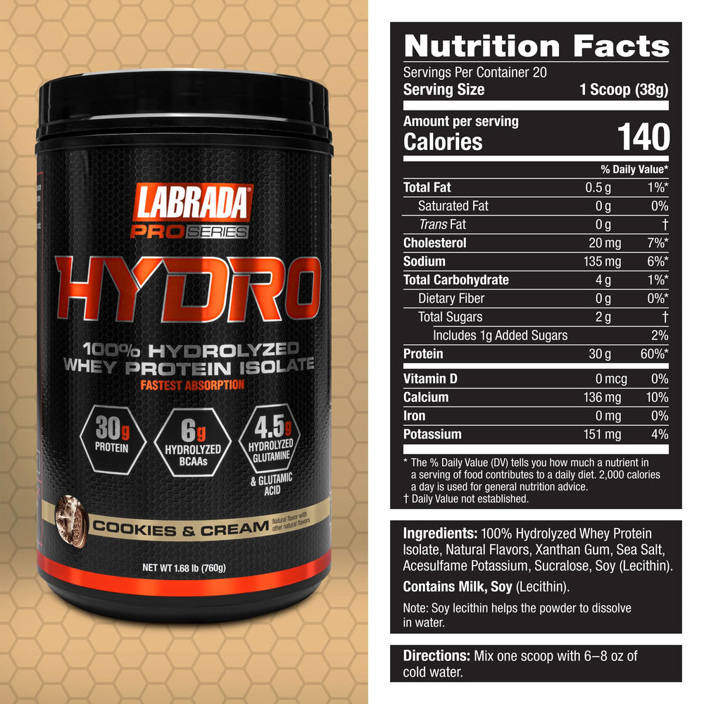 Labrada Hydro shake being prepared for a quick protein boost