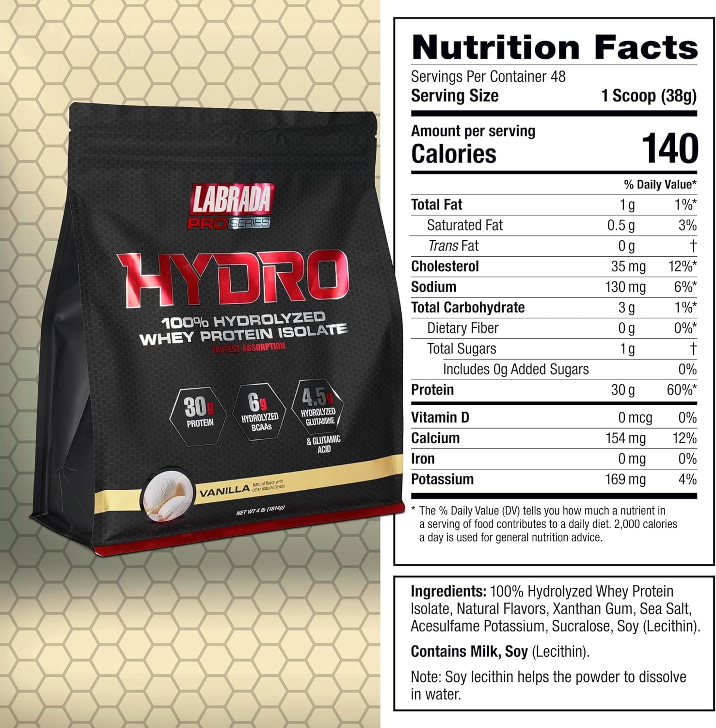 Labrada Hydro daily serving ready for a protein boost any time.