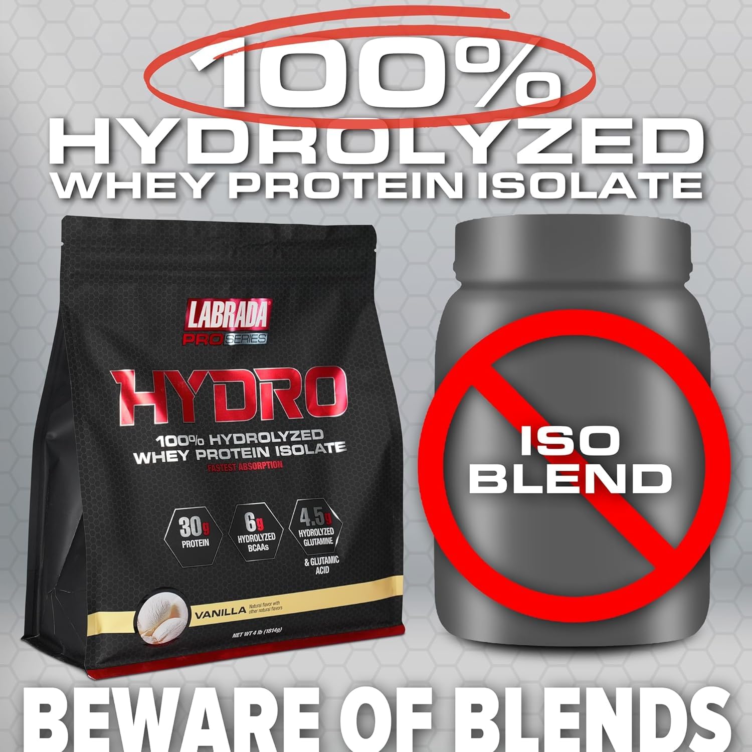 Labrada Hydro glass pour demonstrates easy pouring and mixing readiness.