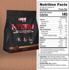 LABRADA Hydro packaging on a kitchen counter signals lactose- and gluten-free formula
