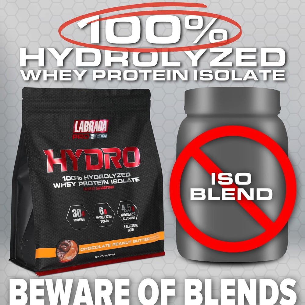 LABRADA Hydro shake poured into glass after blending.