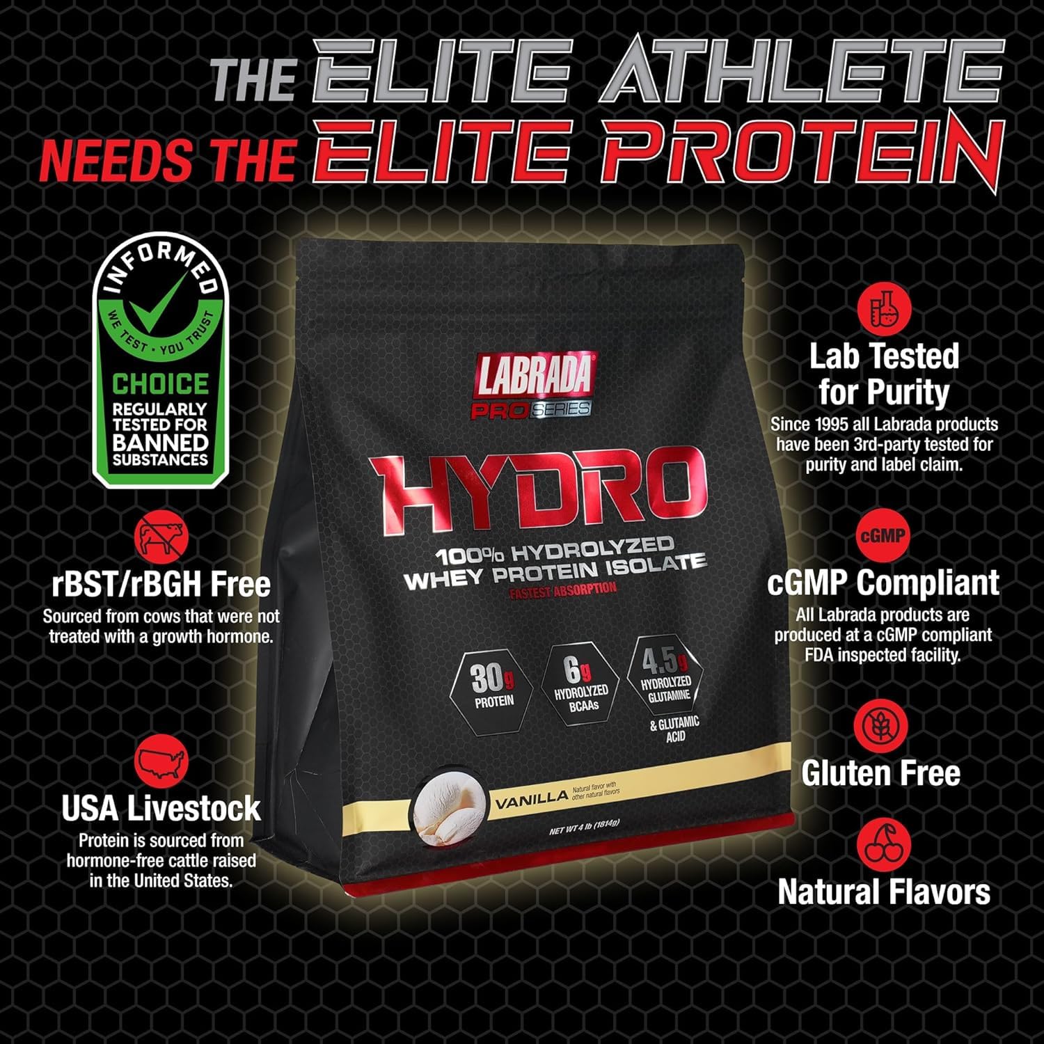 Labrada Hydro shaker blends powder into a smooth post-workout shake.