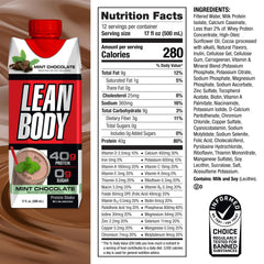 Labrada Lean Body RTD Mint Chocolate 12-pack for convenient multi-serve protein.