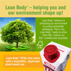 Labrada Lean Body RTD pack-of-16 conveys convenient, ready-made nutrition.