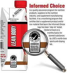 Labrada Lean Body RTD Salted Caramel gluten-free badge visible on bottle