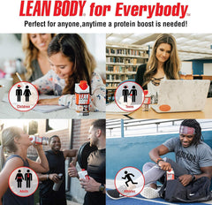 Labrada Lean Body RTD Salted Caramel ingredients close-up shows natural flavors