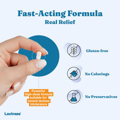 Lactrase travel case shown for convenient on-the-go dairy use.