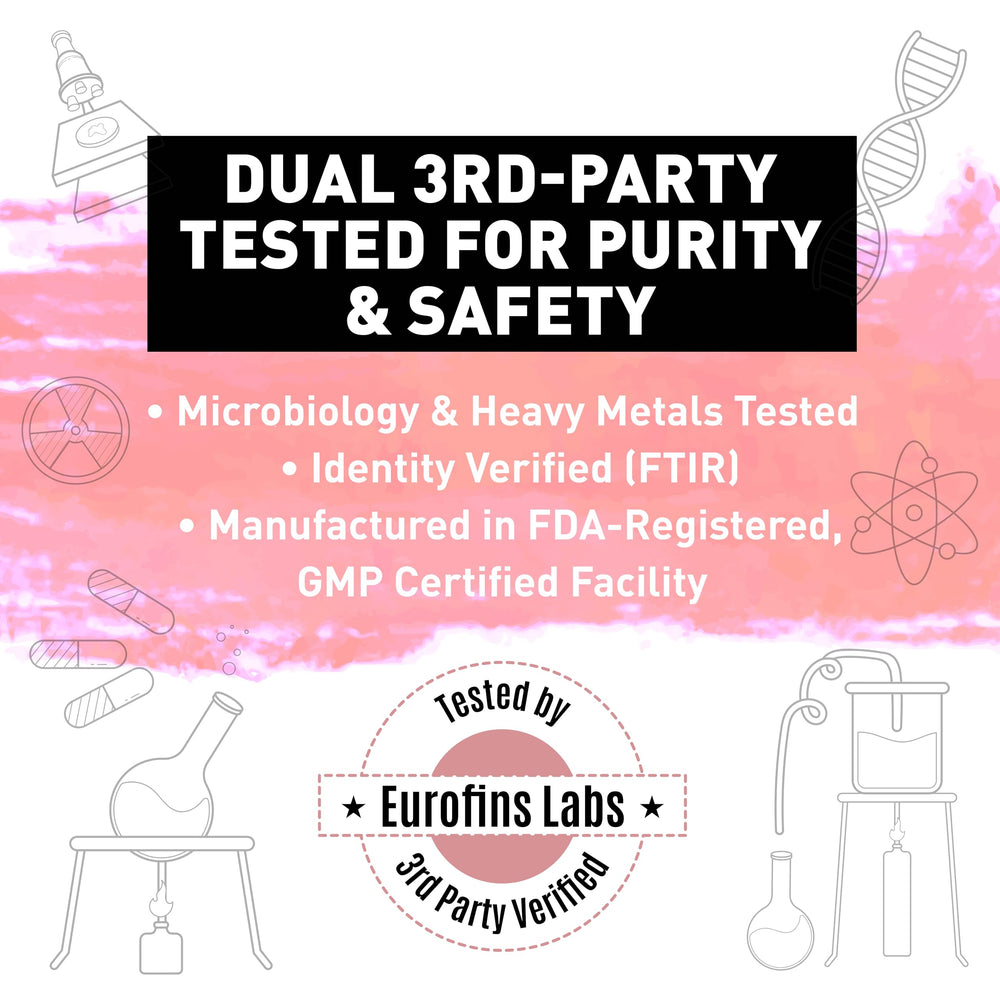 Lady Legacy Eurofins lab testing certificate symbol for purity and potency