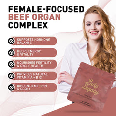 Lady Legacy freeze-dried process close-up preserving delicate nutrients in capsules